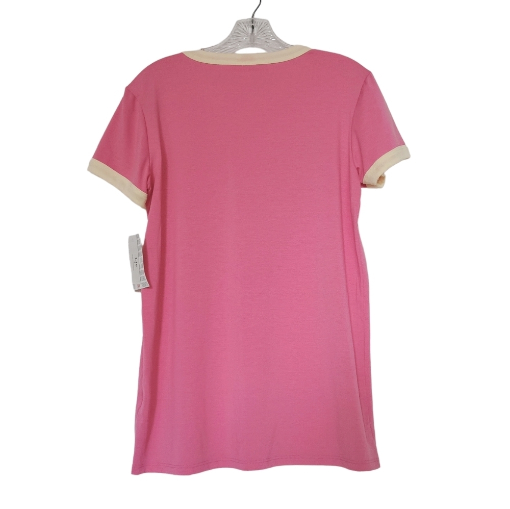 LuLaRoe Women's Small Empowerment Pink Yellow Shirt - Picture 2 of 3